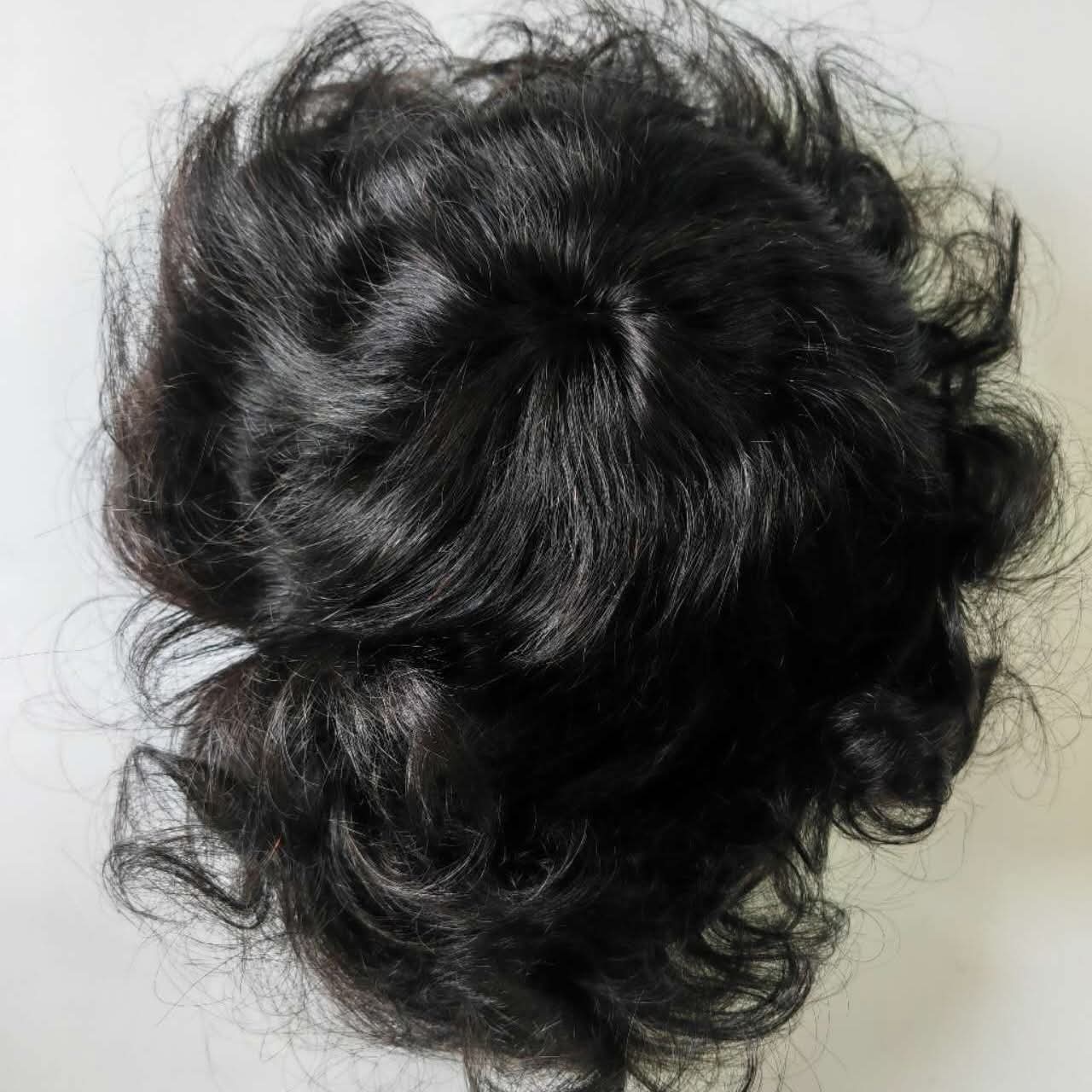 USA Super Hair Patch for Men | 100% Human Hair Wig | Invisible Hair Patch for Bald Head | Natural Hair Replacement System