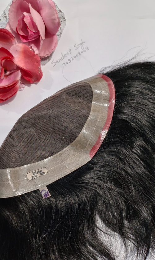 Legend Black Remi Hair Natural Looking Human Hair Patch